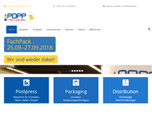 Tablet Screenshot of popp-maschinenbau.de